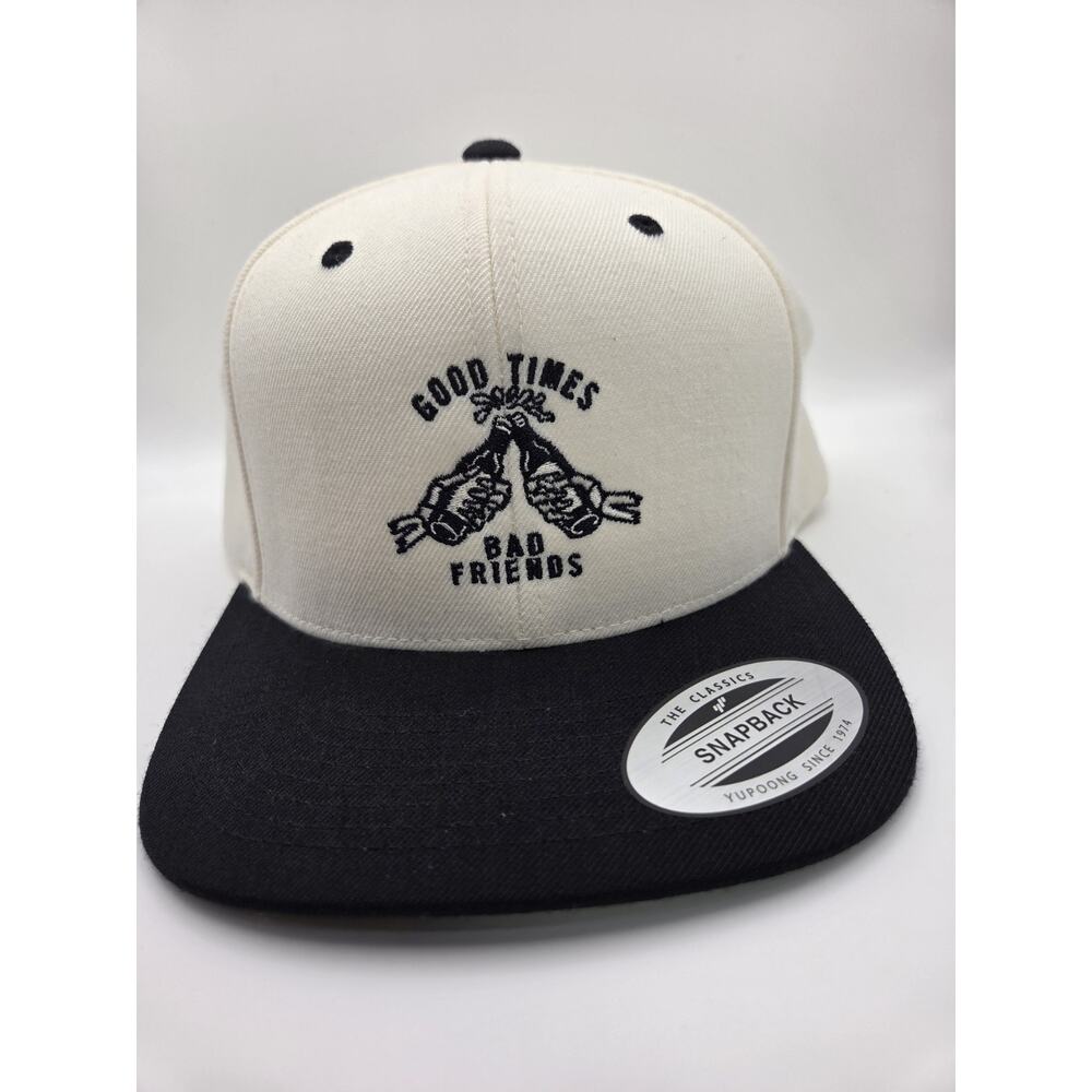 Lurking Class by Sketchy Tank Good Times Bad Friends‎ snapback hat White Black